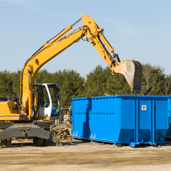 are there any restrictions on where a residential dumpster can be placed in Kensett Iowa